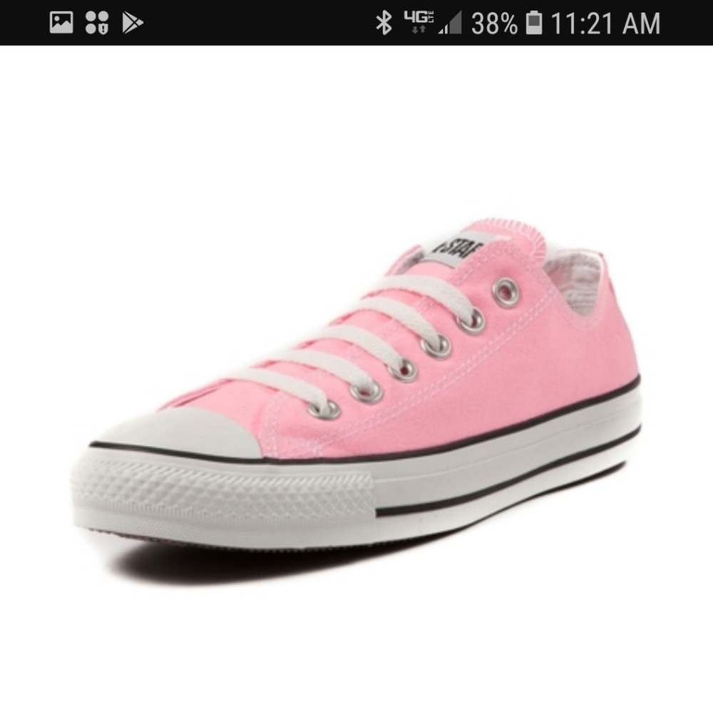 Bubblegum pink converse